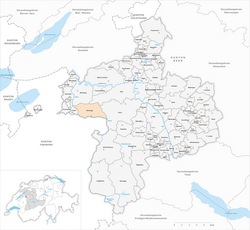 Karte Gemeinde Neuenegg 2014